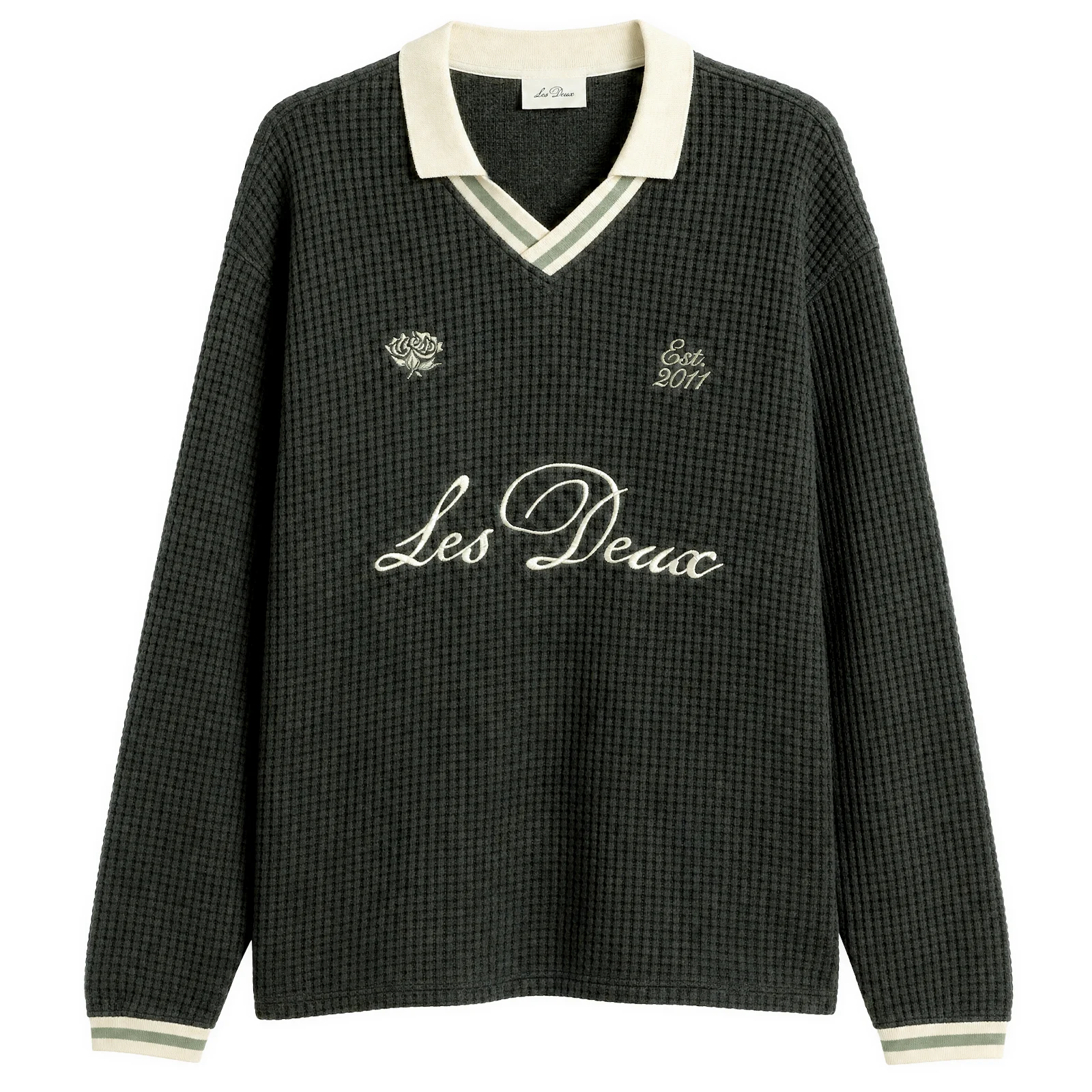 Les Deux Waffle Long Sleeve Football Jersey
