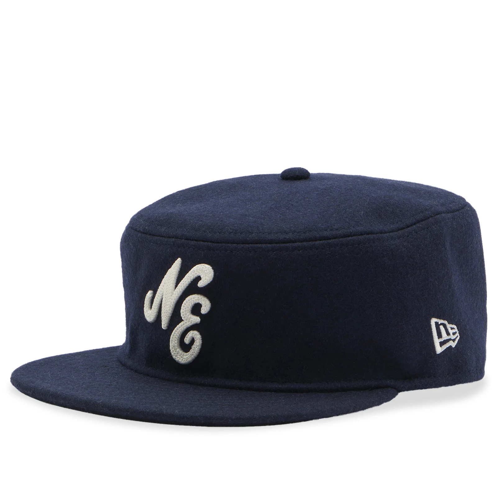 New Era Heritage Logo Chainstitched Wool Pillbox Cap