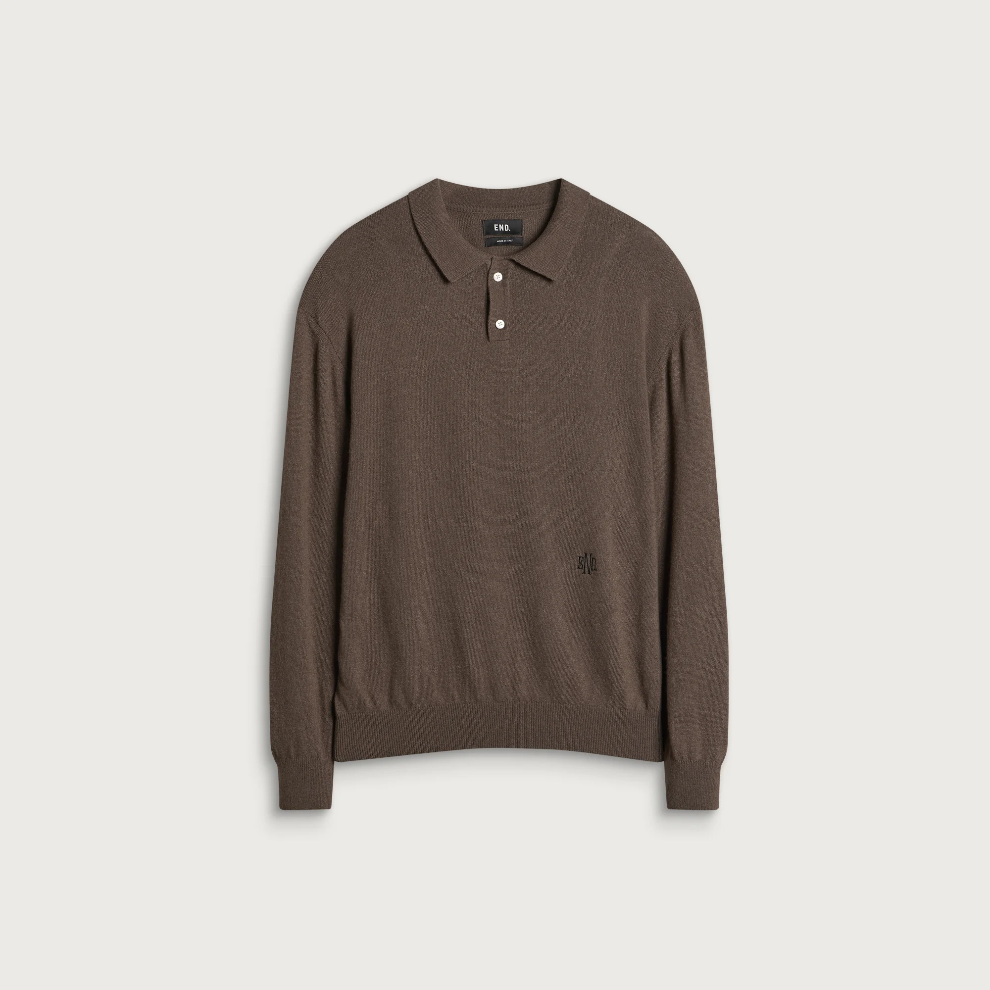 END. Monogram Knitted Polo