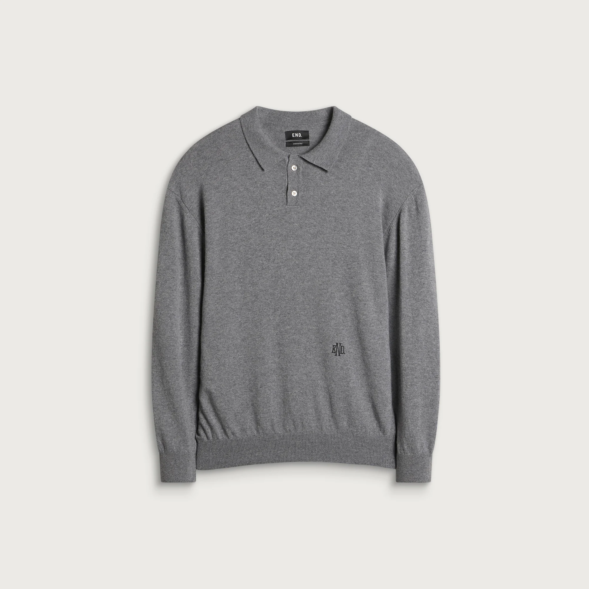 END. Monogram Knitted Polo