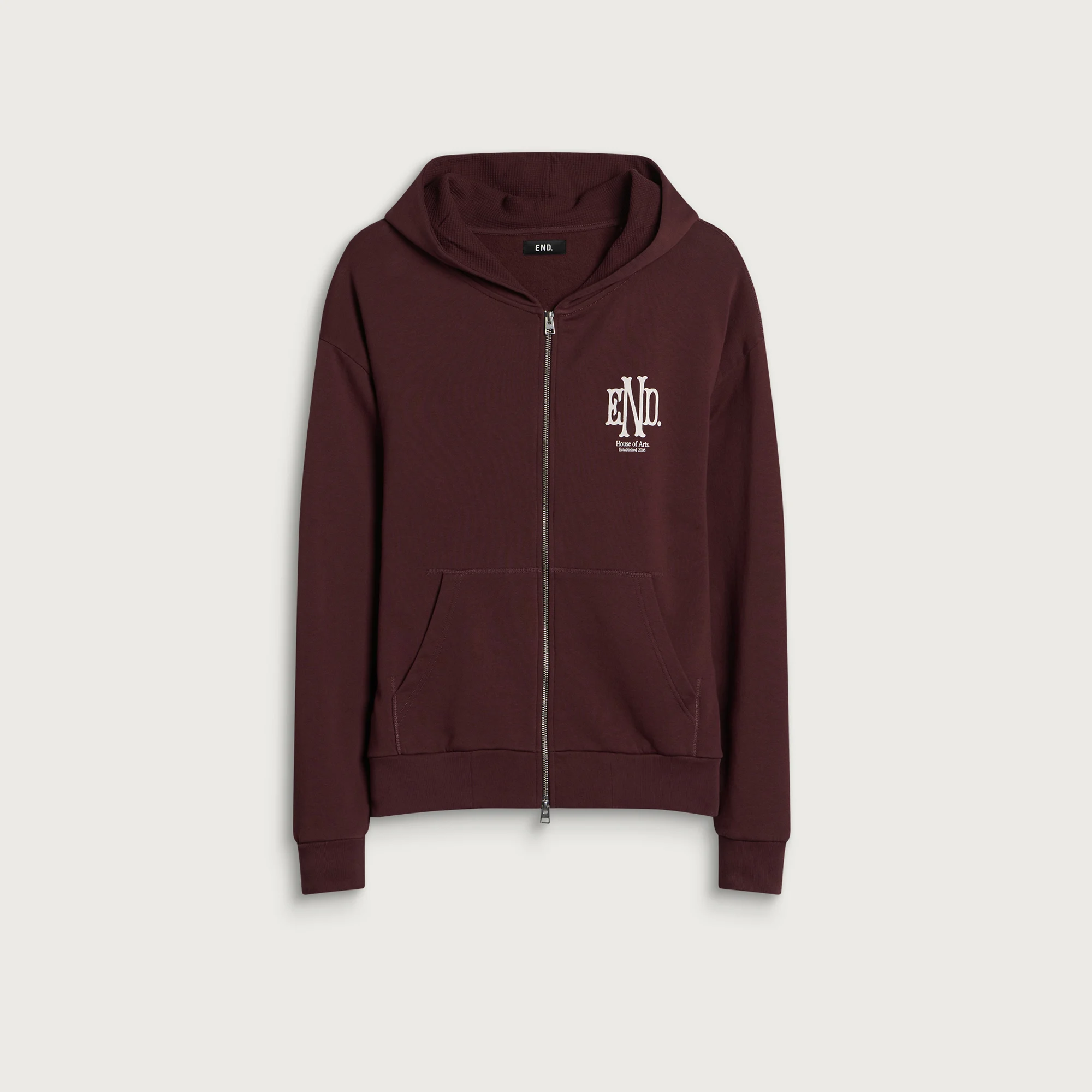 END. Mono Zip Hoodie