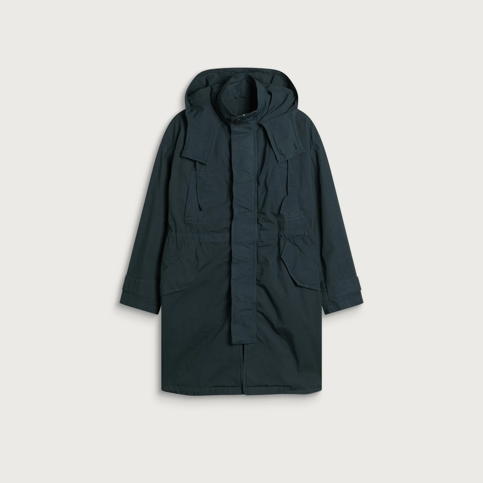 Dries Van Noten Roxer Overdye Cotton Coat