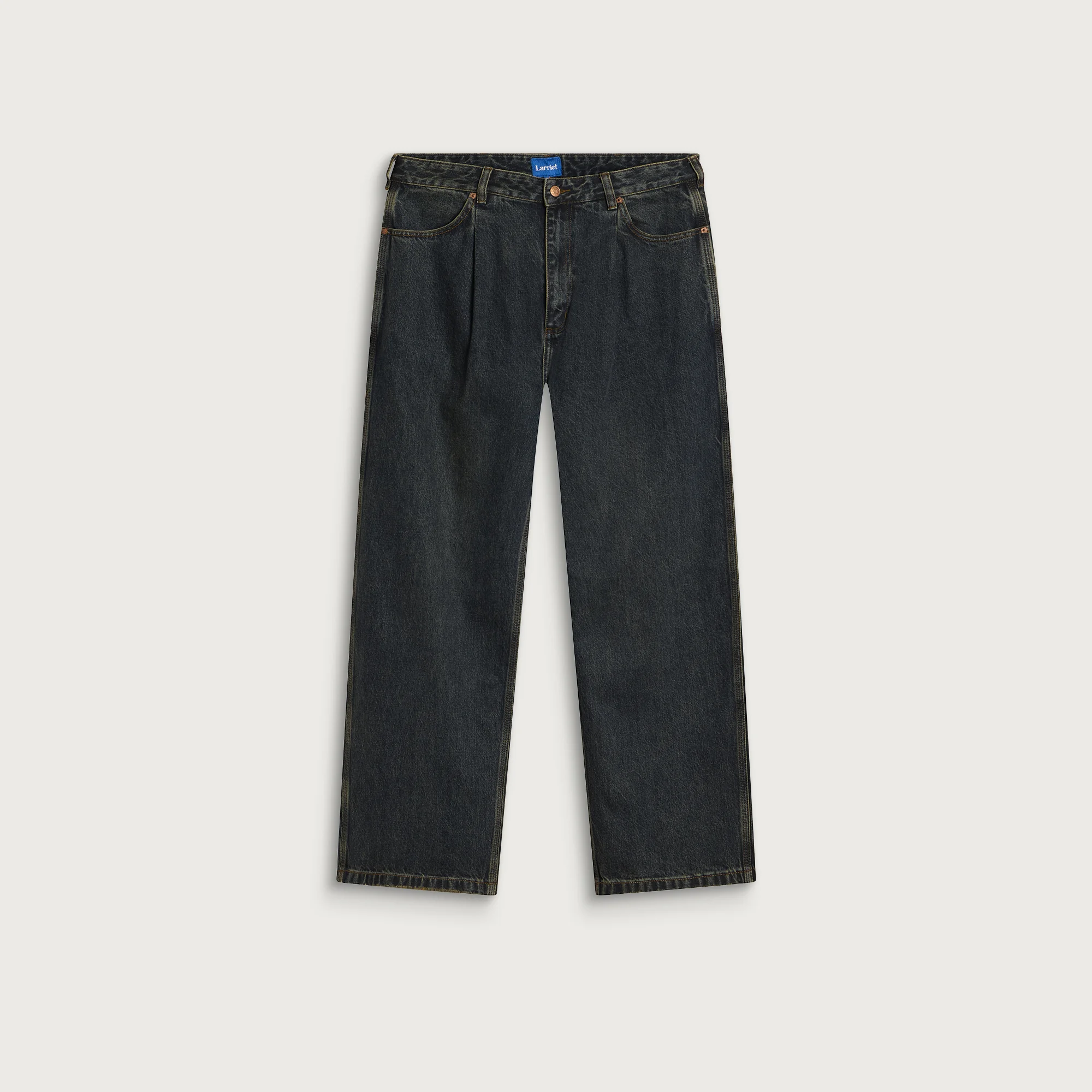 Larriet Frederick Pleated Denim Jeans