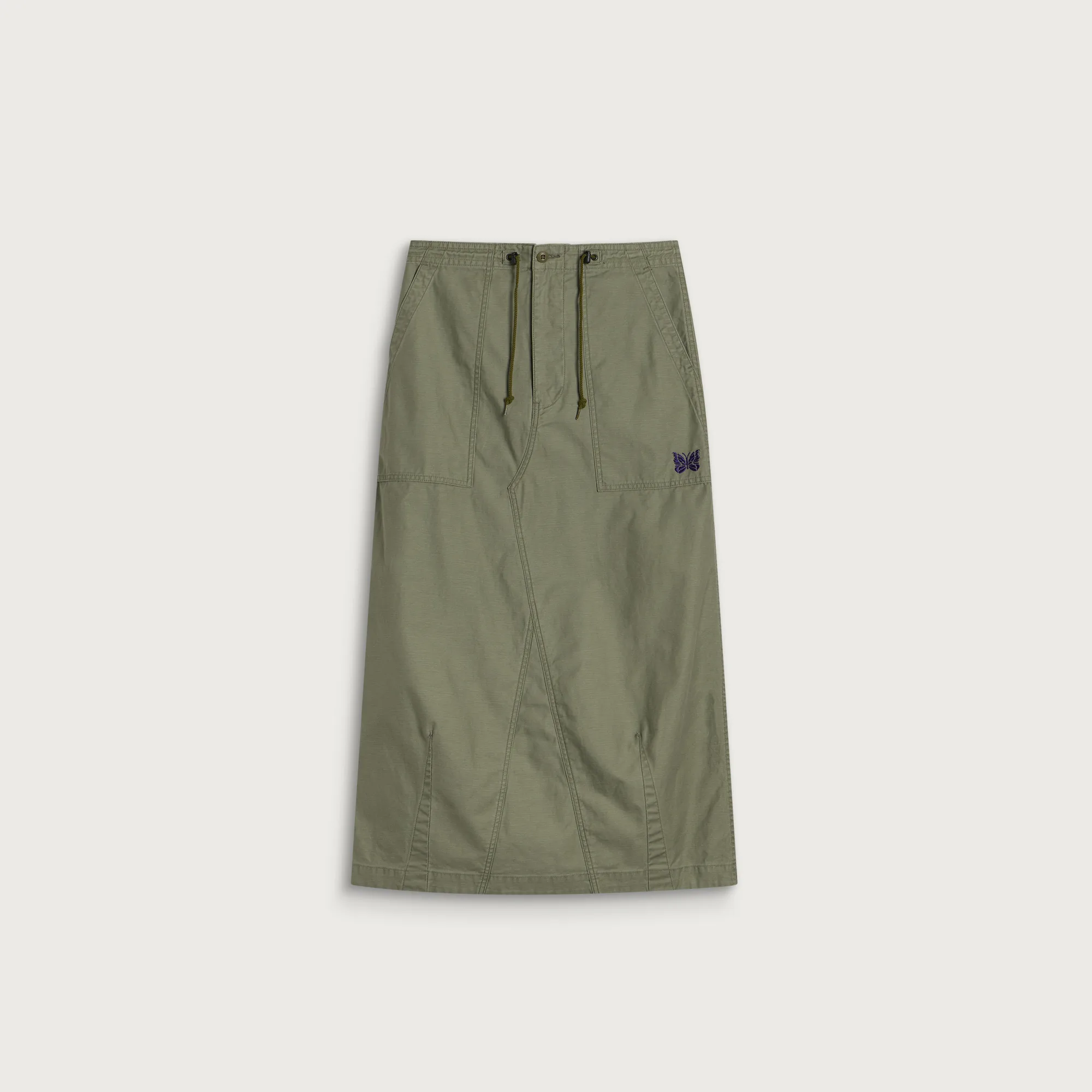 Needles String Fatigue Midi Skirt