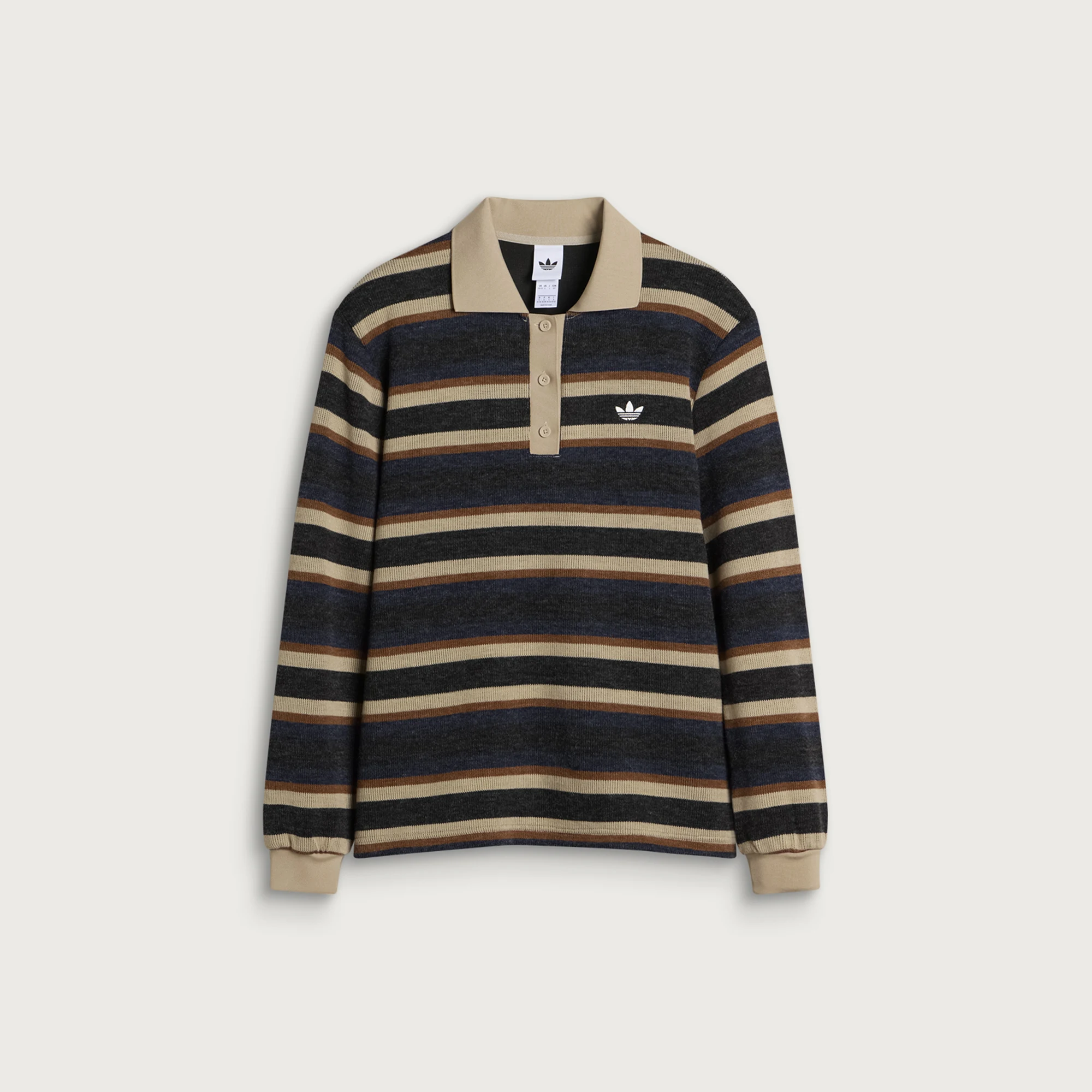 adidas Striped Polo Knit Jumper
