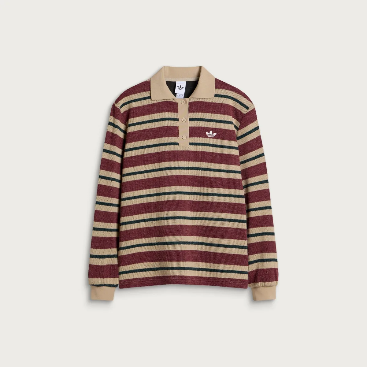 adidas Striped Polo Knit Jumper
