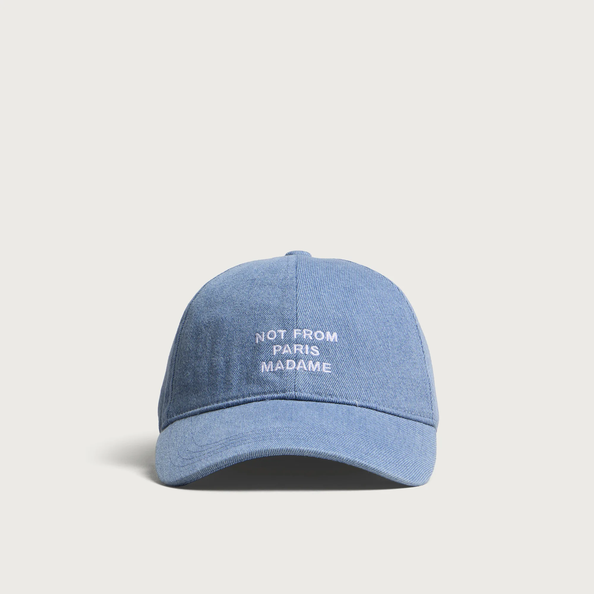 Drôle de Monsieur Denim Slogan Cap