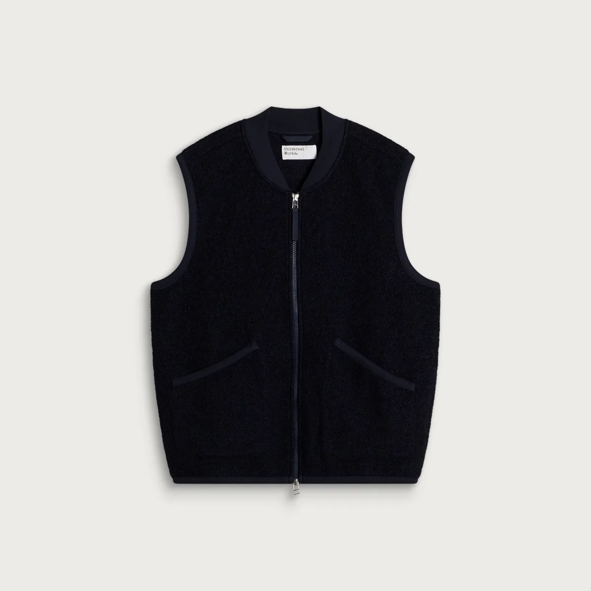 Universal Works Wool Fleece Zip Waistcoat