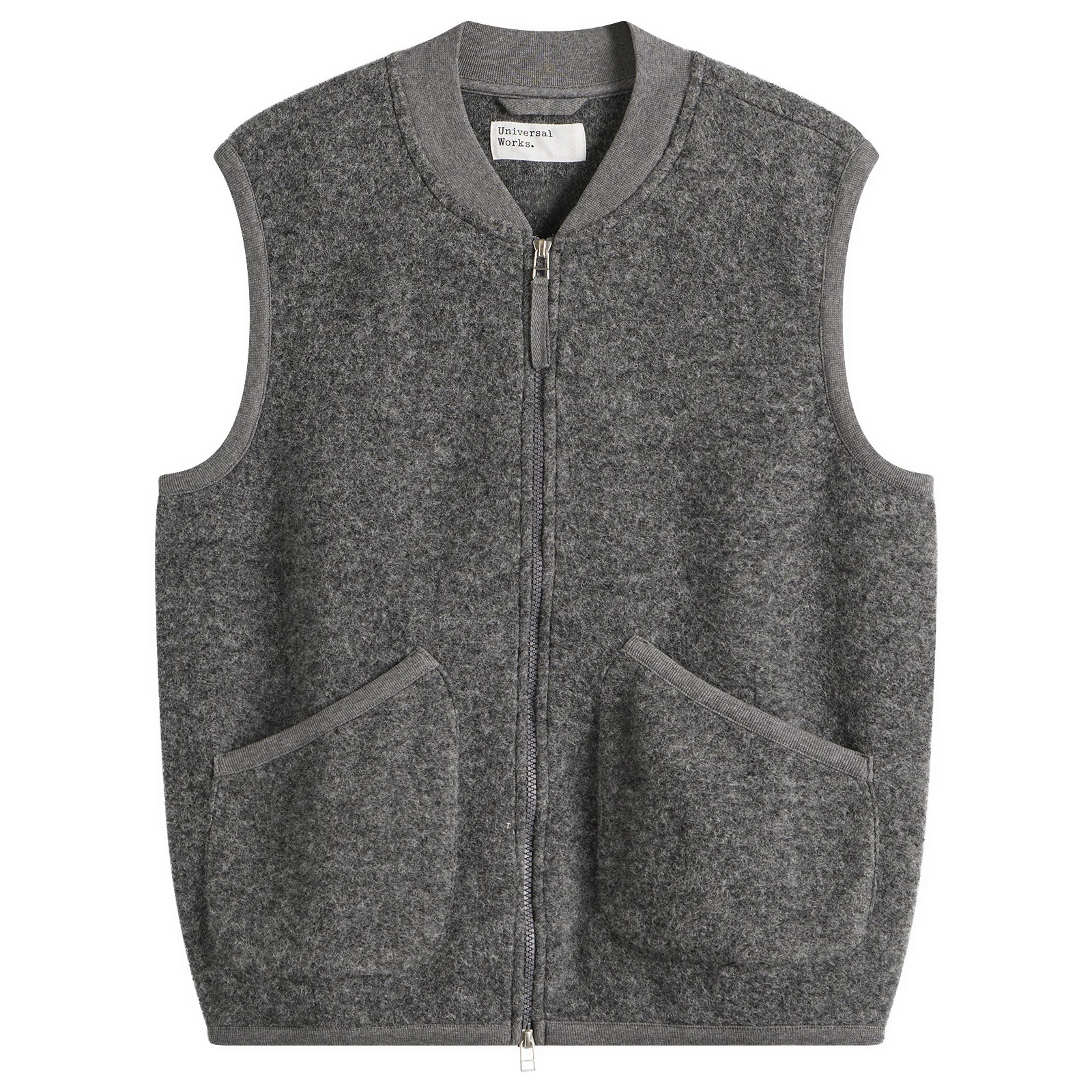 Universal Works Wool Fleece Zip Waistcoat