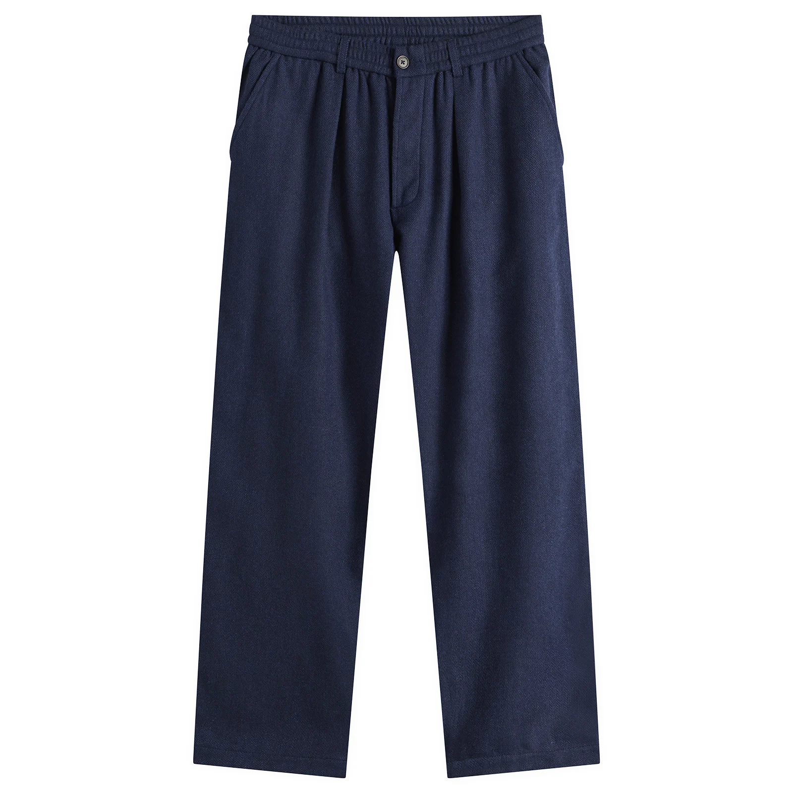 Universal Works Wool Herringbone Pleated Track Pant