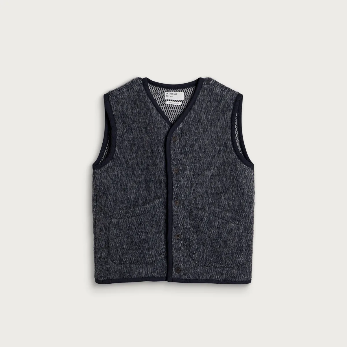 Universal Works Losso Mohair Mix Lancaster Gilet