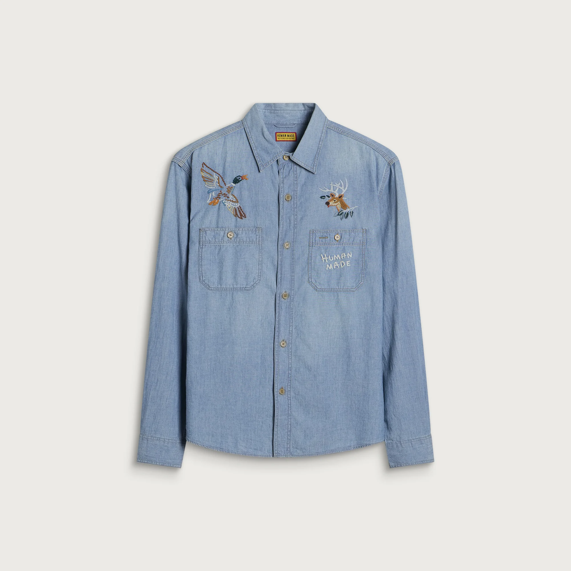 Human Made Embroidered Chambray Shirt