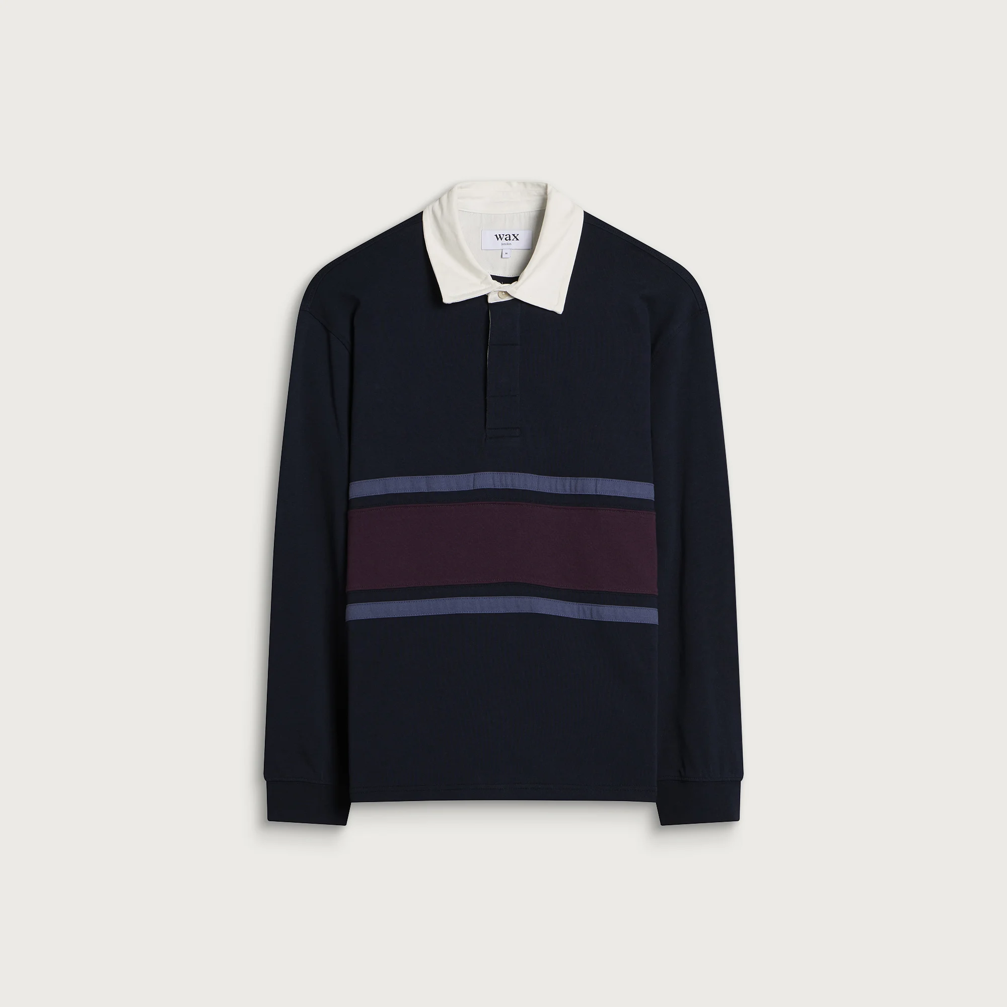 Wax London Rowhill Heavy Cotton Rugby Shirt