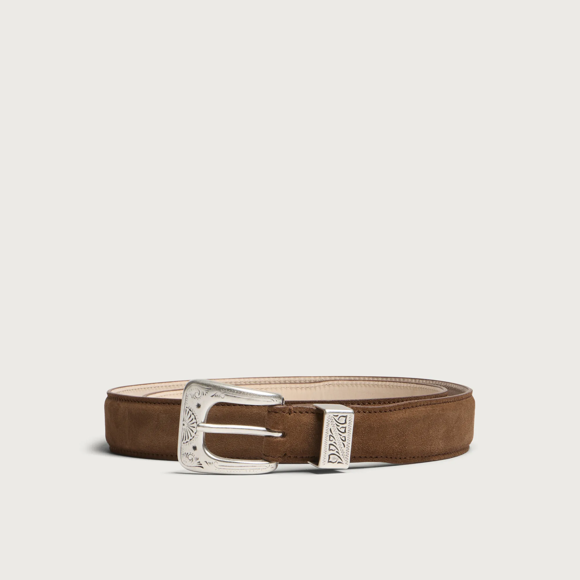 Drake's Suede Western Belt