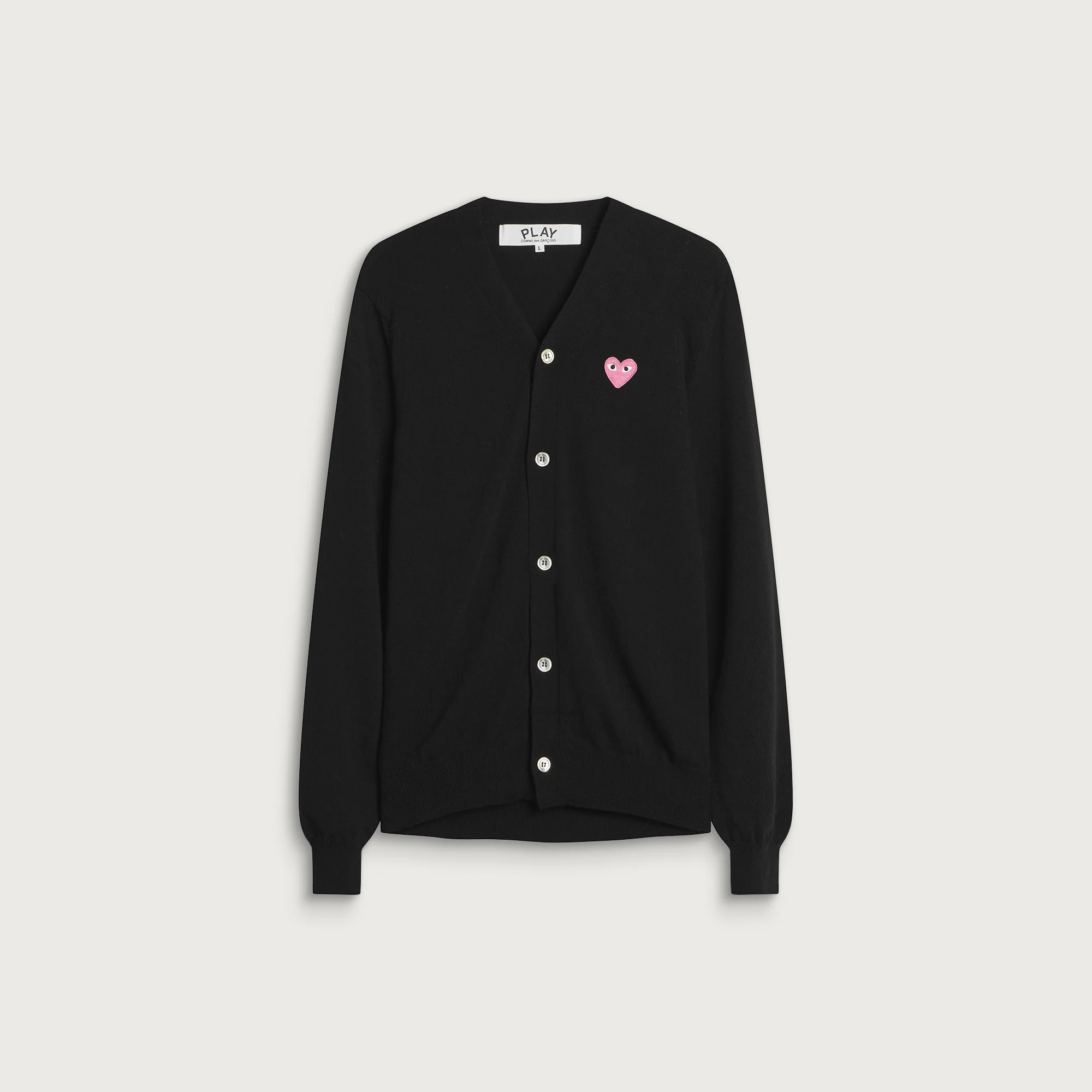 Comme des Garçons Play Pink Heart Cardigan