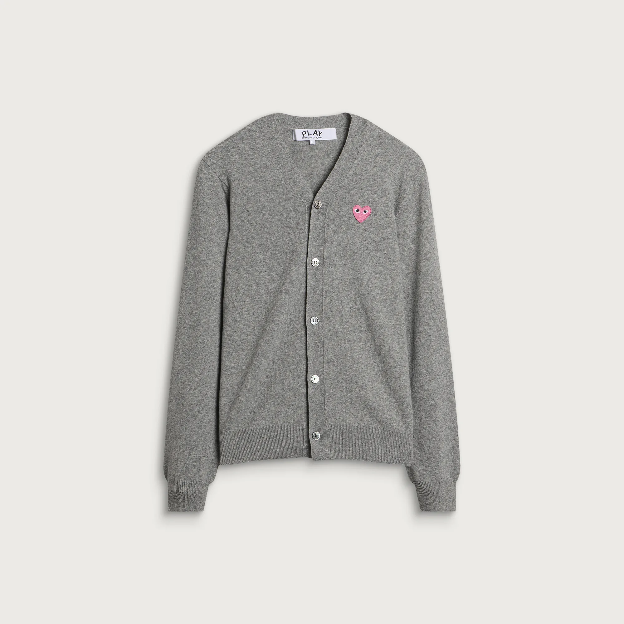 Comme des Garçons Play Pink Heart Cardigan