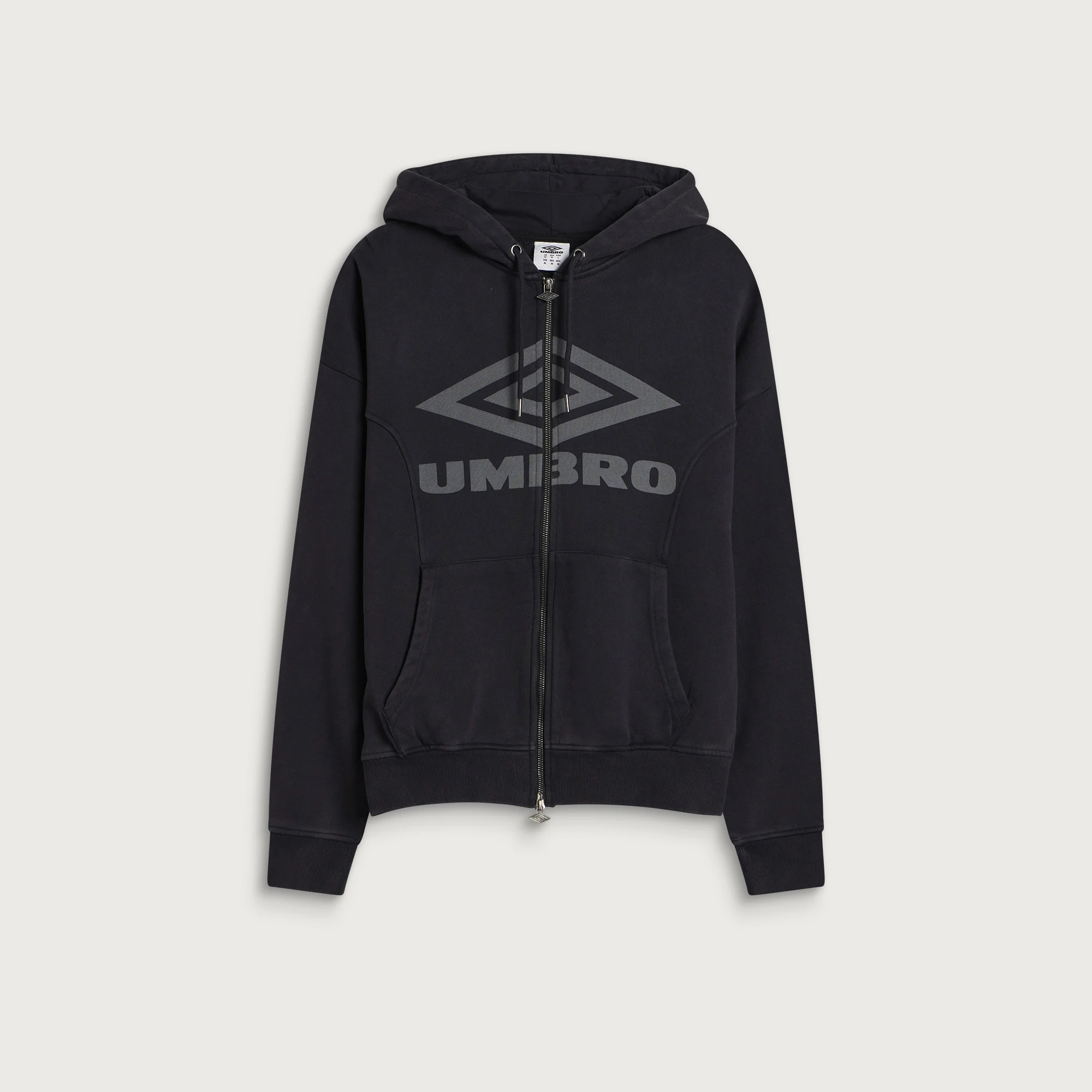 Umbro Washed Zip Through Hoodie