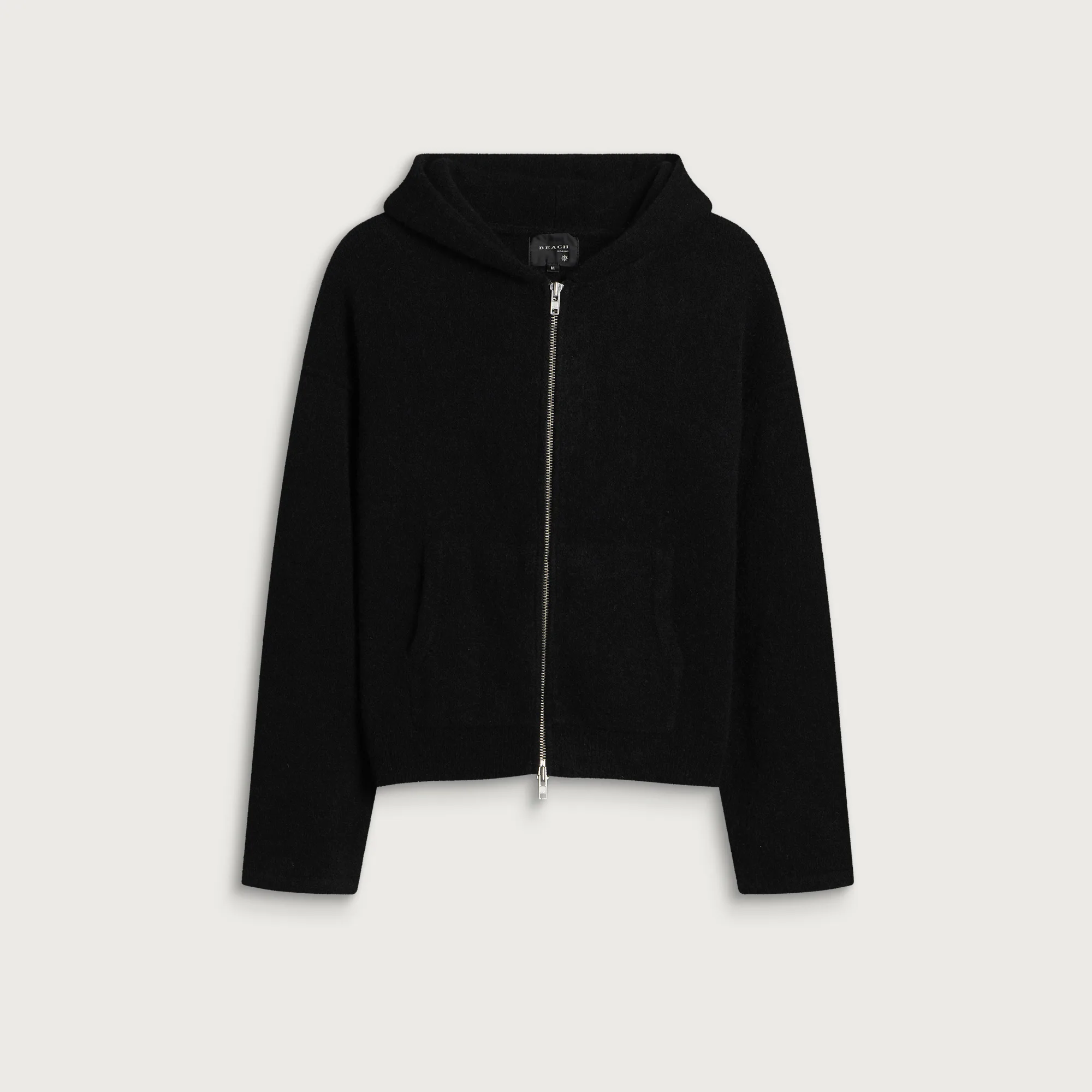 Beach Brains Knit Zip Hood