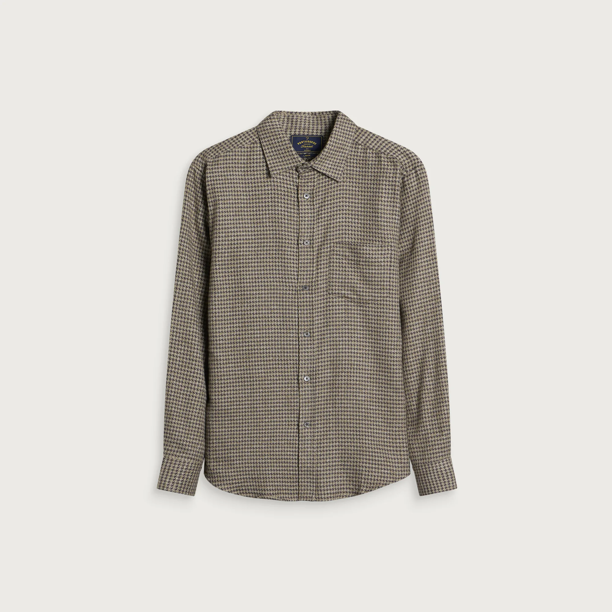 Portuguese Flannel Abstract Houndstooth Shirt