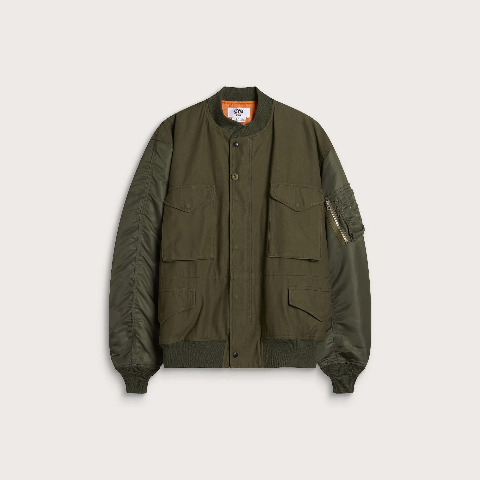 Junya Watanabe MAN x Needles Cotton Satin Nylon Bomber