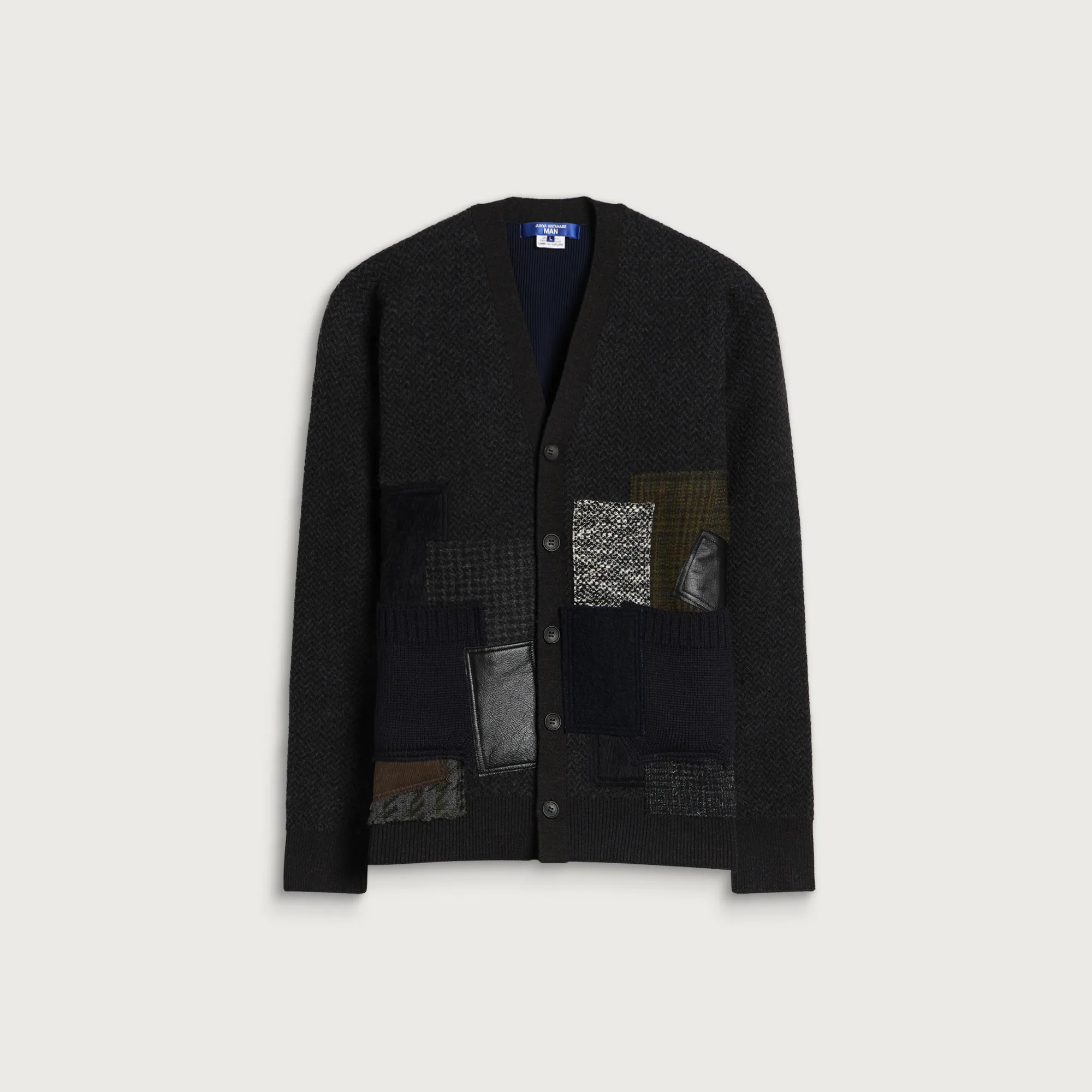 Junya Watanabe MAN Patchwork Wool Cardigan