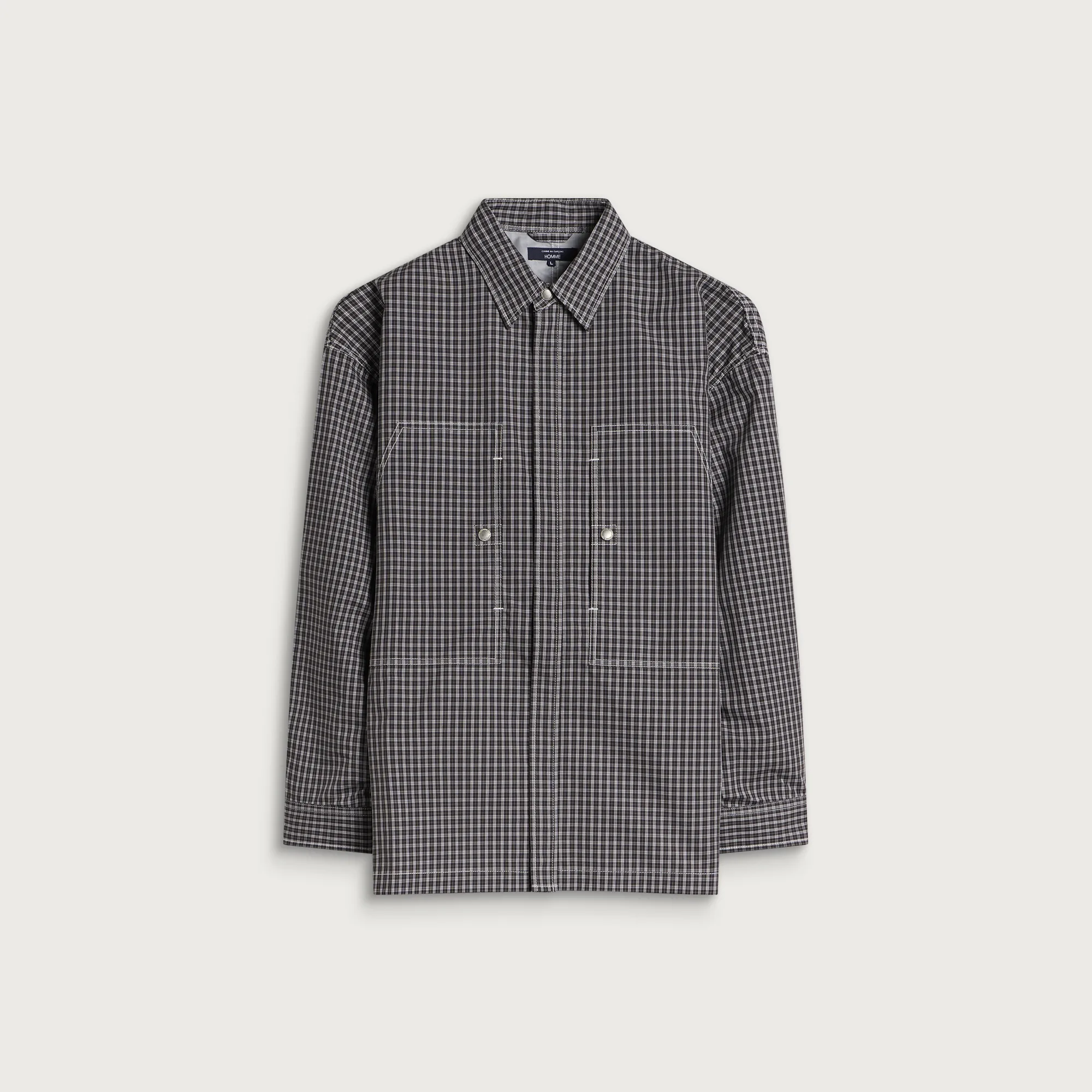 Comme des Garçons Homme Check Coated Shirt