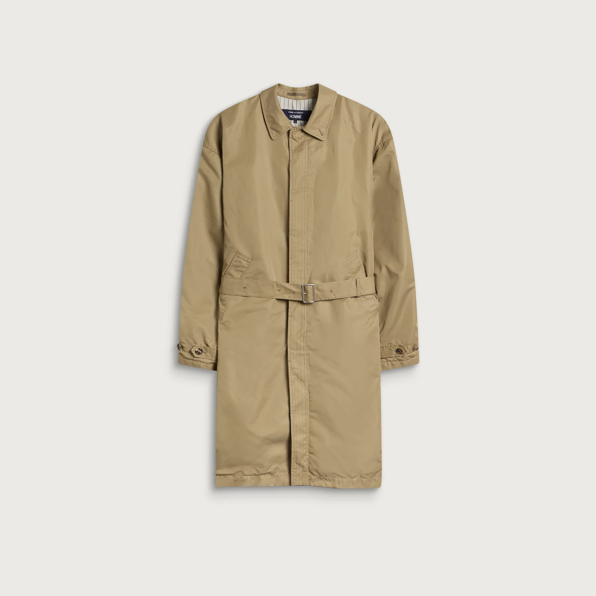 Comme des Garçons Homme Pleated Back Garment Treated Trench