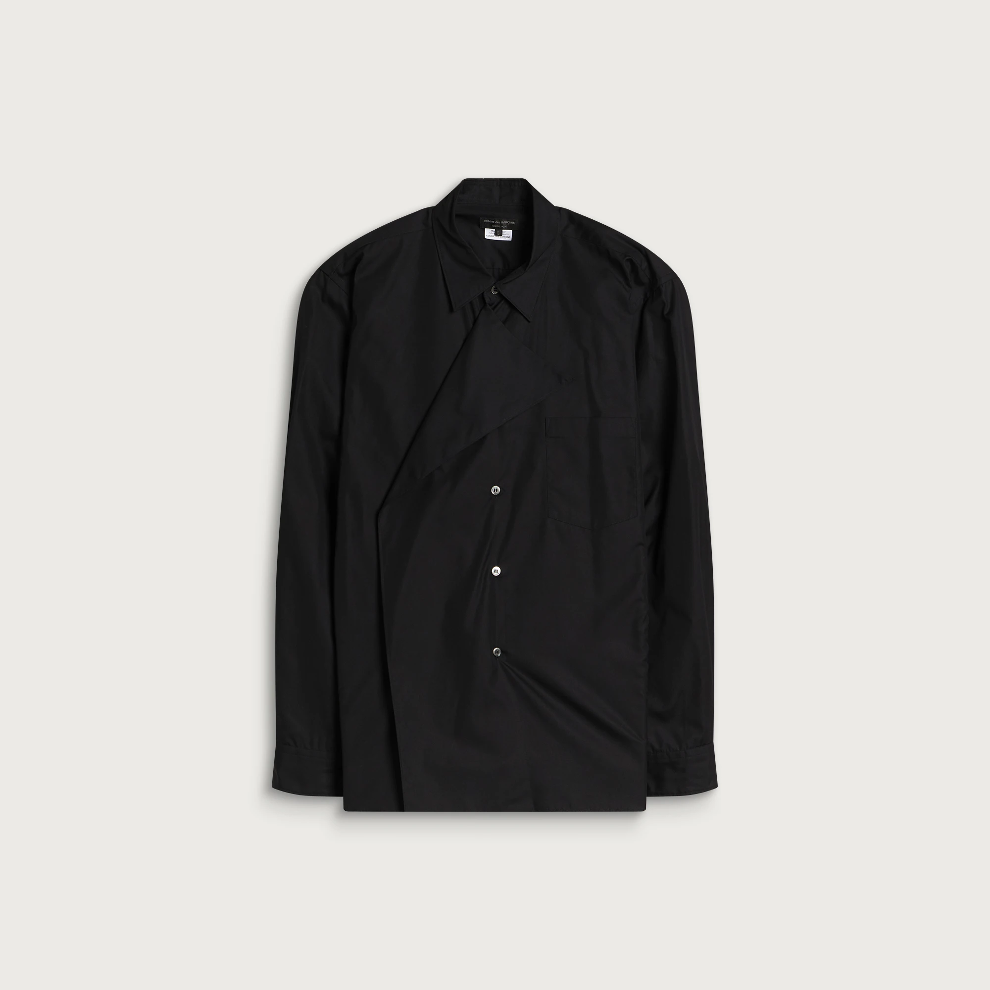 Comme des Garçons Homme Plus Cotton Shirt with Overlay