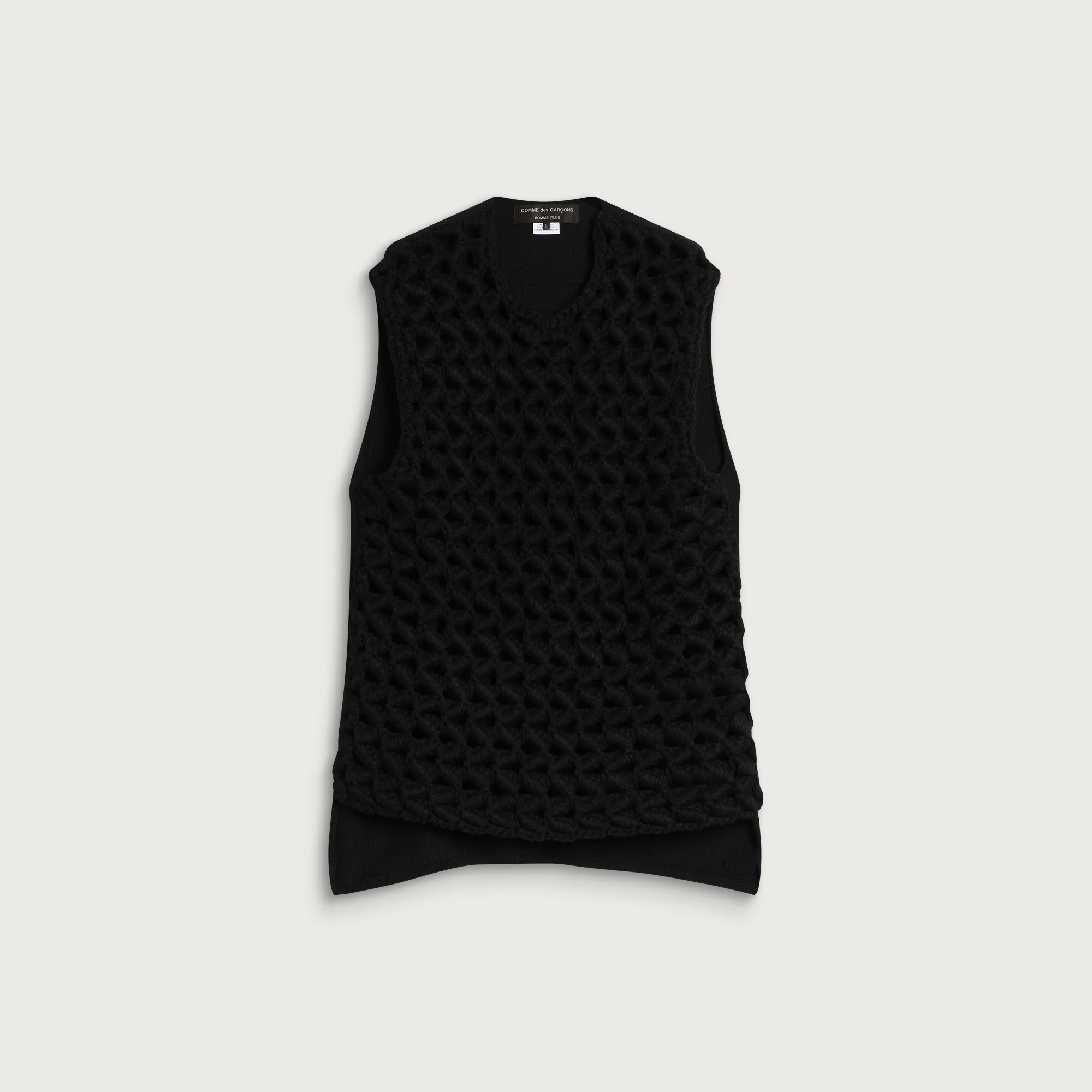 Comme des Garçons Homme Plus Open Weave Crochet Vest