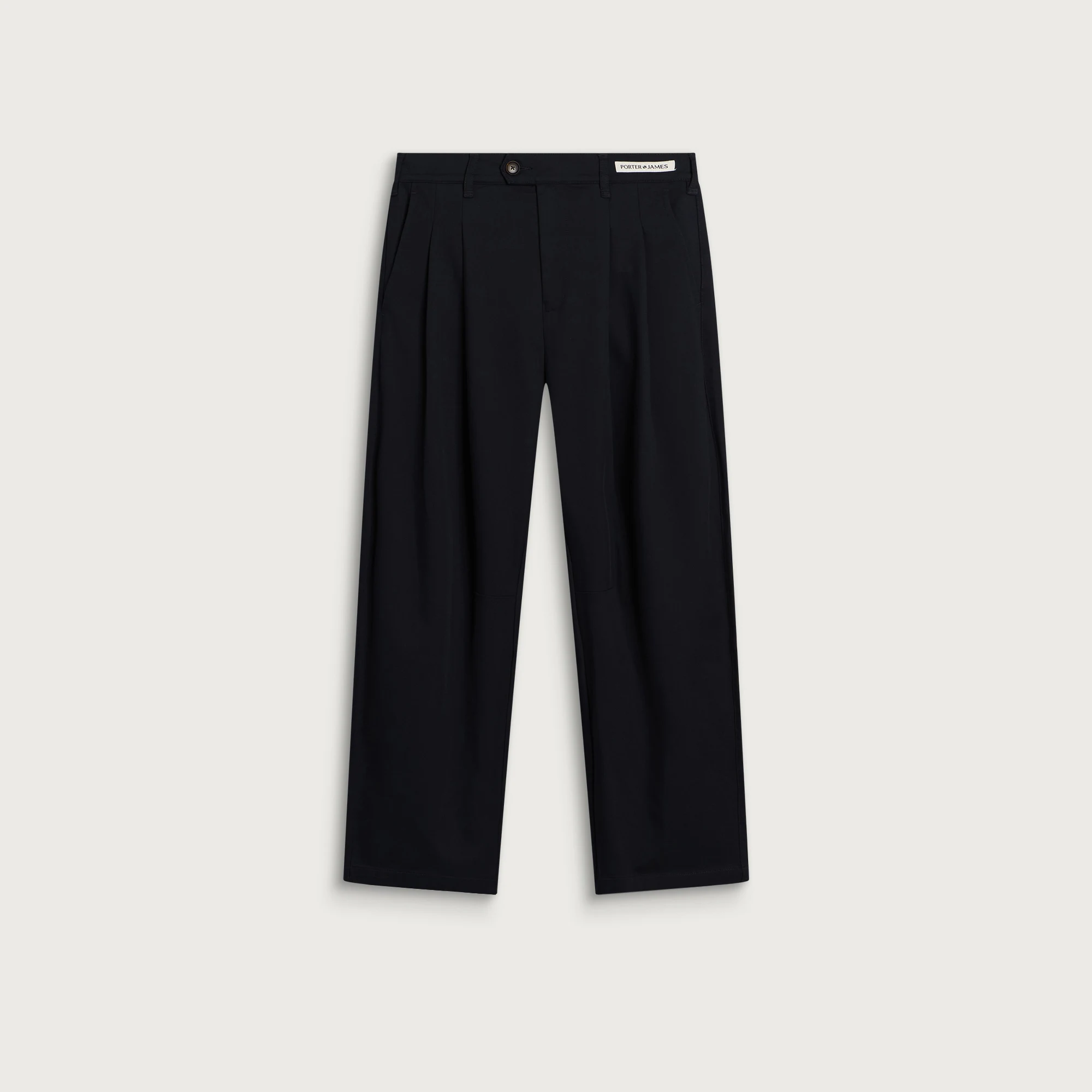 Porter James Dart-Knee Pleated Trousers