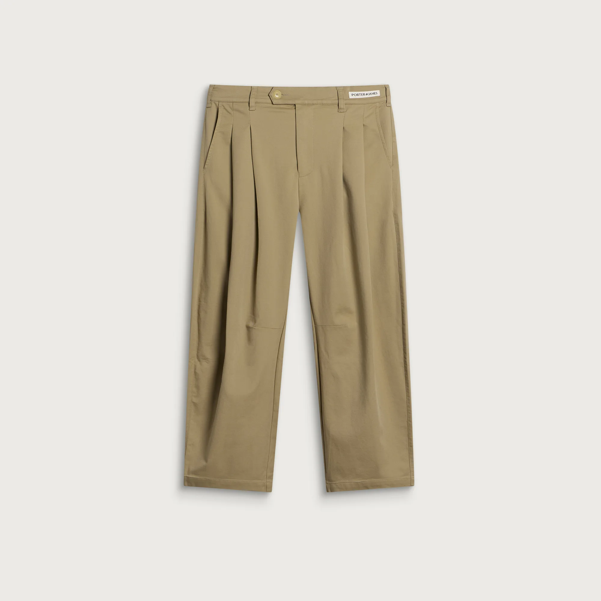 Porter James Dart-Knee Pleated Trousers
