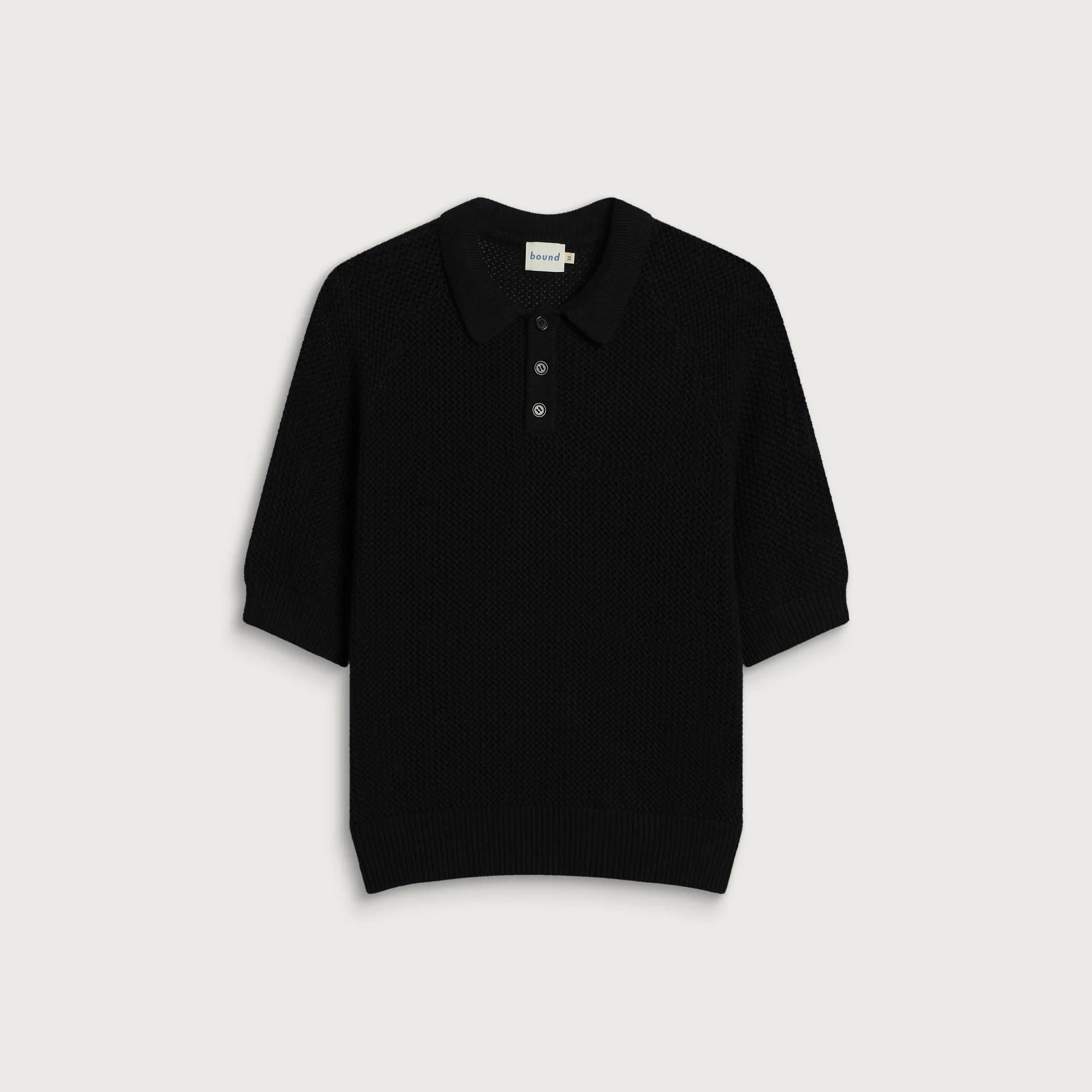 Bound Crochet Knit Polo