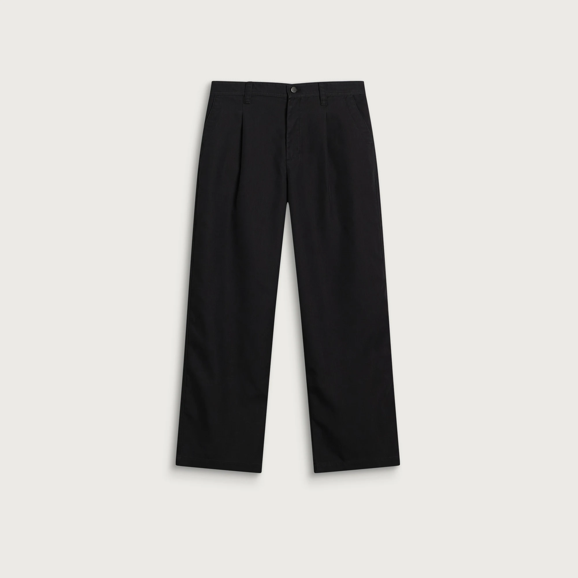 Bound Wide Pleated Trouser