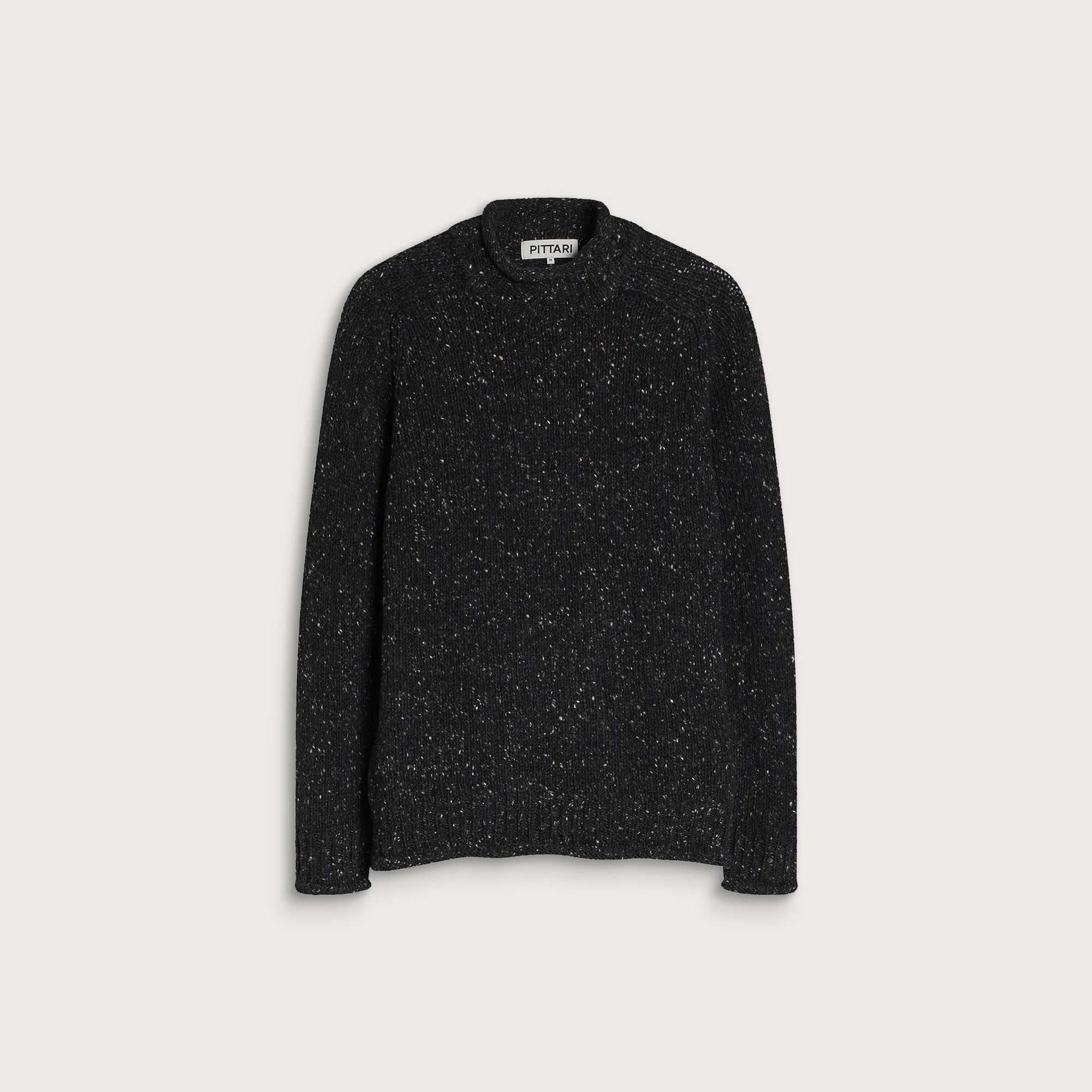 PITTARI Findhorn Donegal Roll Collar Jumper