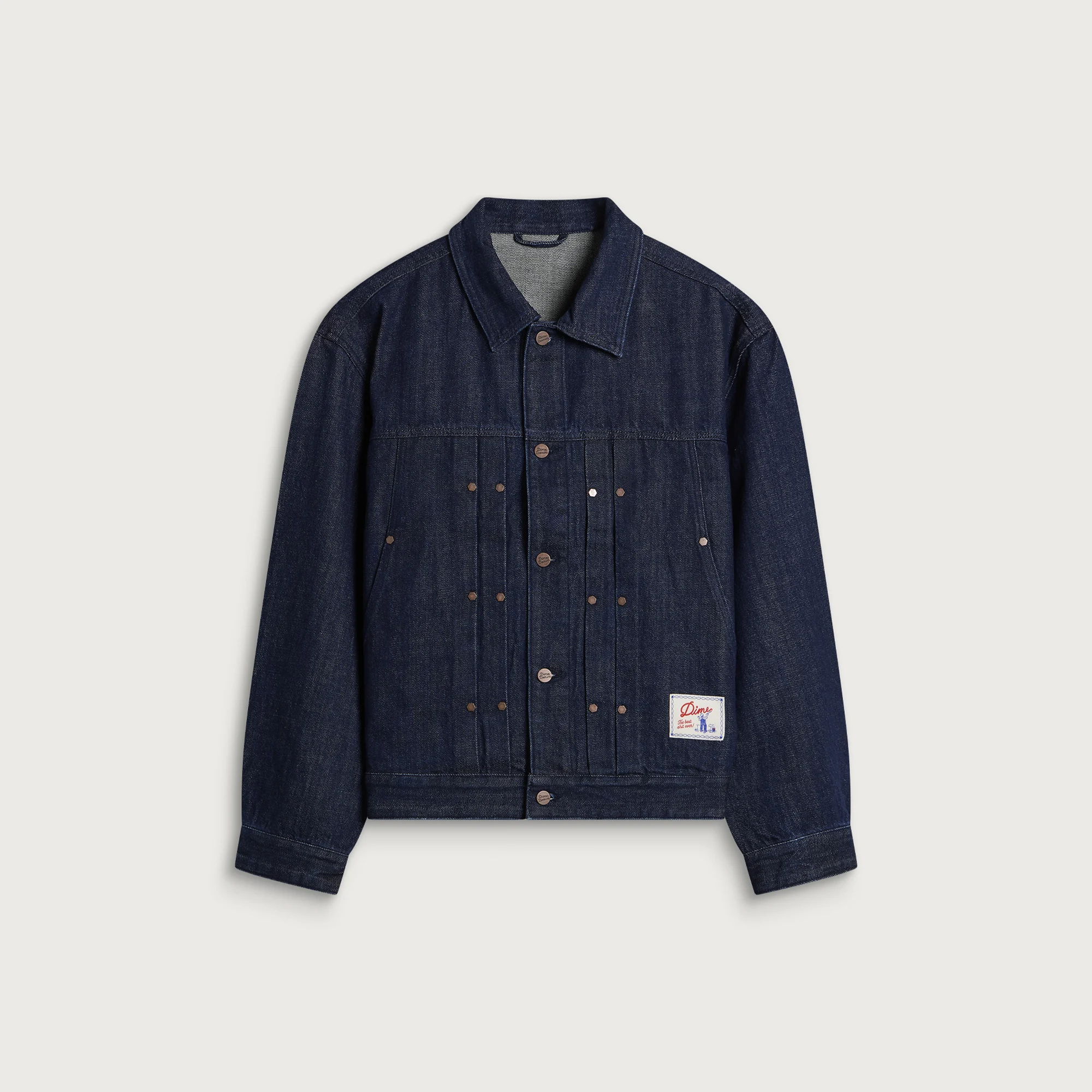Dime Pleated Denim Jacket