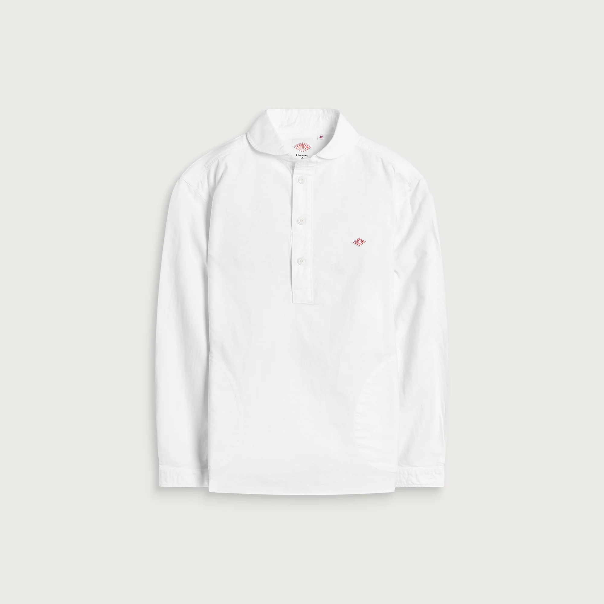 Danton Round Collar Pop Over Shirt