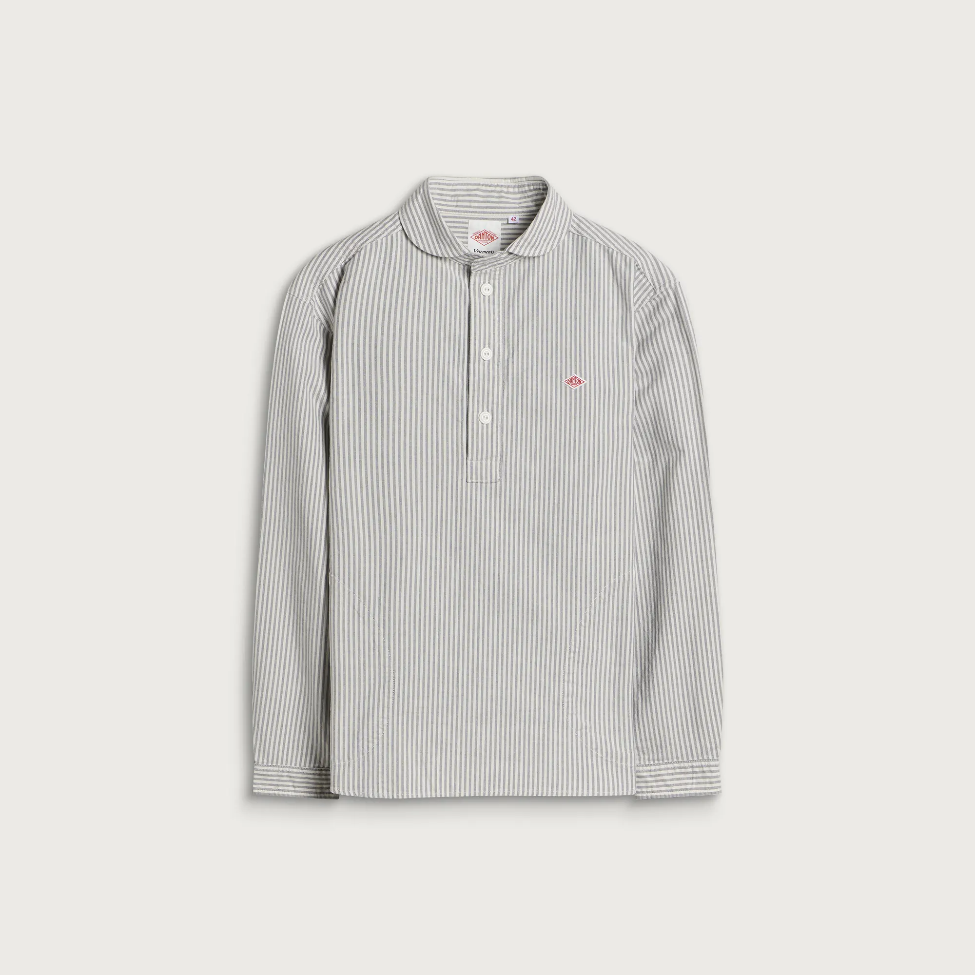 Danton Round Collar Pop Over Shirt