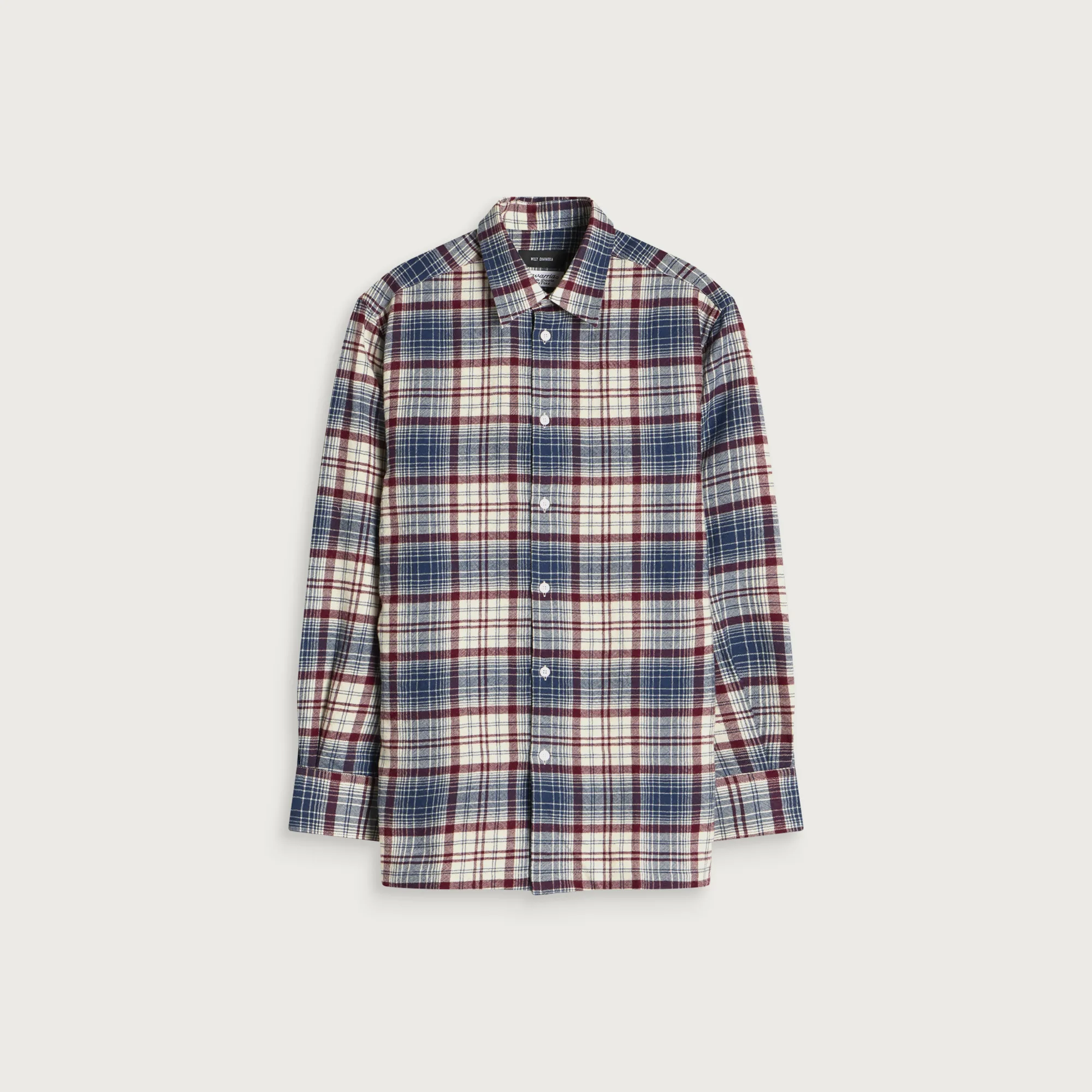Willy Chavarria Wool Check Shirt
